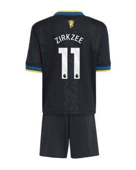 Manchester United Joshua Zirkzee #11 Maglia Gara Terza Repliche 2025-26 Bambino Maniche Corte Manchester United Joshua Zirkzee #11 Maglia Gara Terza Repliche 2025-26 Bambino Maniche Corte